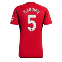 Billiga Manchester United Harry Maguire #5 Hemma fotbollskläder 2023-24 Kortärmad